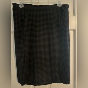 Liverpool Black & Brown Pencil Skirt, 8